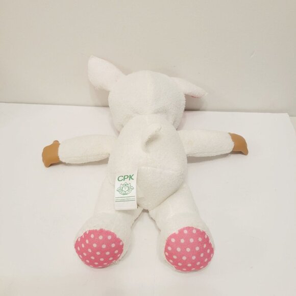 2019 Cabbage Patch kids cuties White Easter Bunny with Pink Bow plush doll - Picture 2 of 6